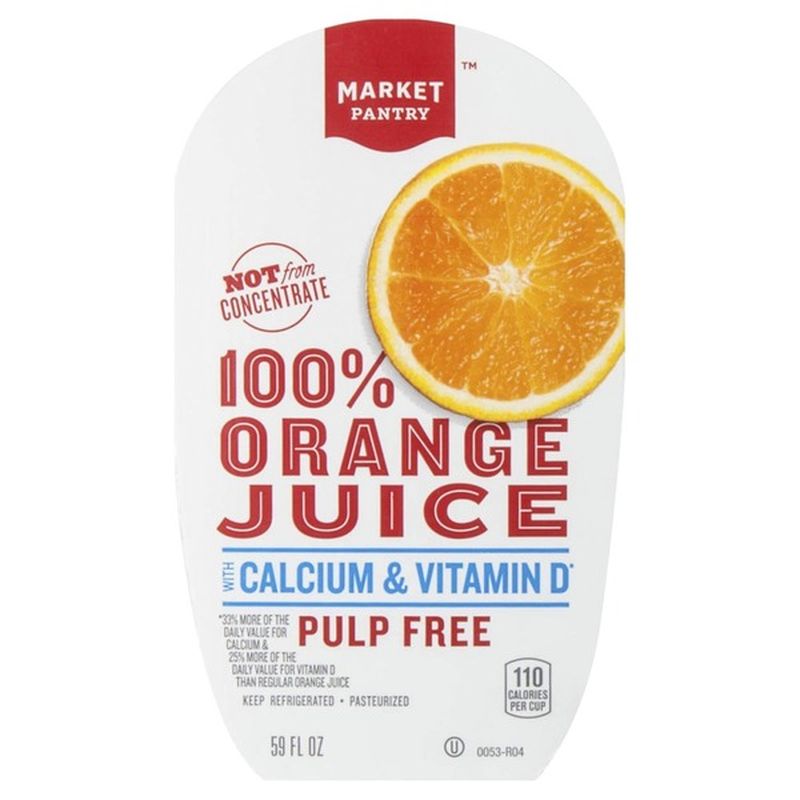 Market Pantry 100 Juice, Orange, Pulp Free (59 fl oz) Instacart