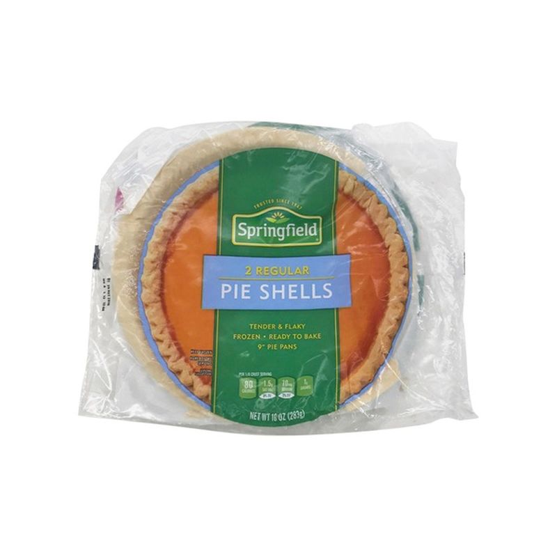 Springfield Regular Frozen Ready to Bake 9 Inch Pie Shells (2 ct) from