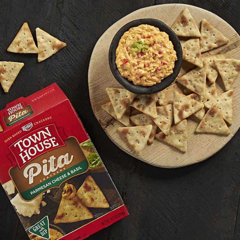 Keebler Town House Pita Crackers Parmesan Cheese & Basil (10 oz) from