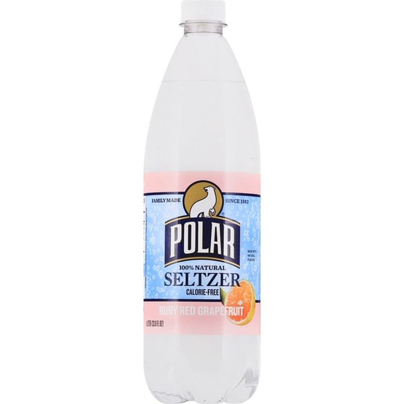 Polar Seltzer, 100 Natural, Ruby Red Grapefruit (1 L) Instacart
