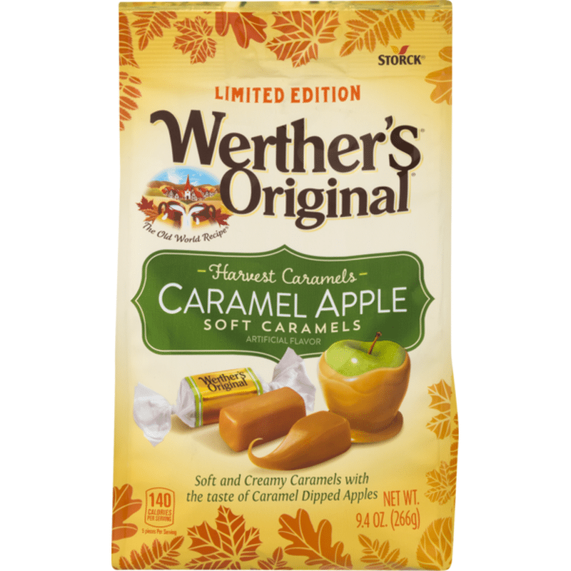 Werther's Original Werthers Caramels Apple, Soft Caramel, Bag (9.4 oz ...