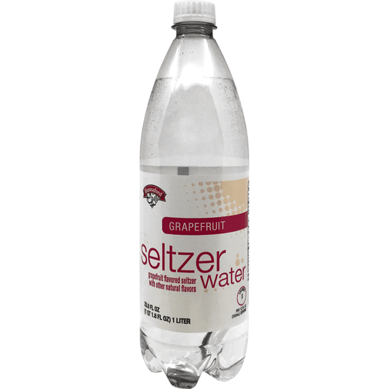 Hannaford Grapefruit Seltzer Water (33.8 fl oz) Instacart