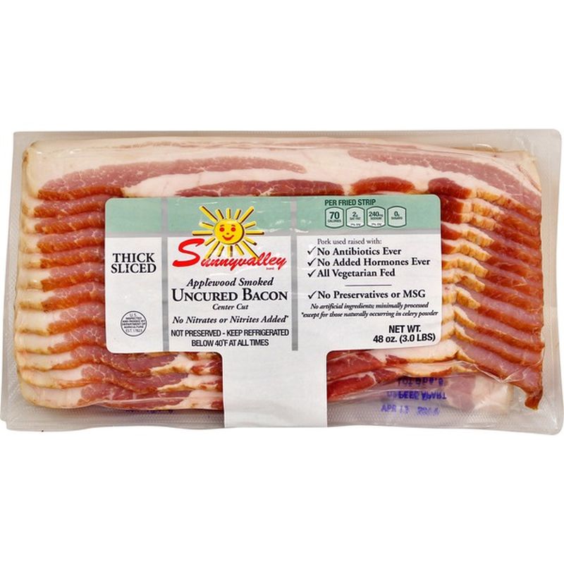 Sunny Valley Applewood Smoked Uncured Bacon (1.5 lb) Instacart