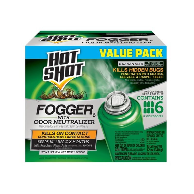 Hot Shot Insect Fogger 6 with Odor Neutralizer Aerosol (2 oz) Instacart