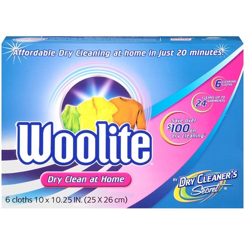 Woolite Dry Cleaner's Secret Cloths Dry Clean at Home (6 ct) Instacart