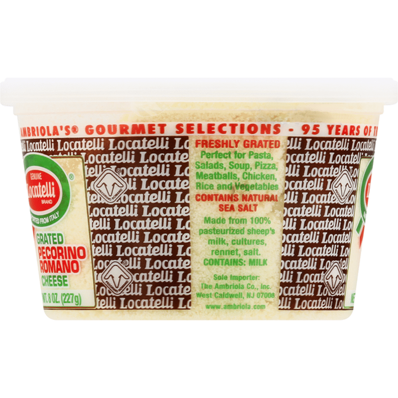 Locatelli Grated Cheese, Pecorino Romano (8 oz) Instacart