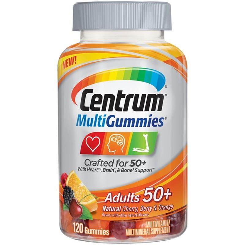 Centrum Adult 50+ Multivitamin/Multimineral Supplement Gummy (120 ct