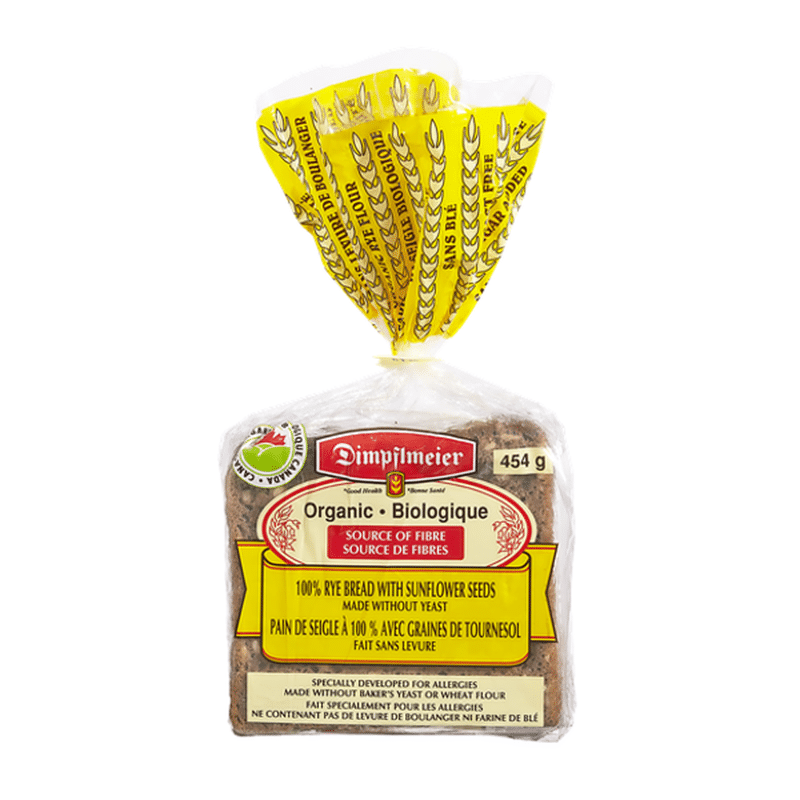 Dimpflmeier Organic 100 RYE BREAD WITH SUNFLOWER SEEDS (1 lb) Instacart