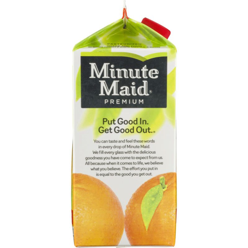 Minute Maid Premium Heart Wise 100% Orange Juice (59 fl oz) - Instacart