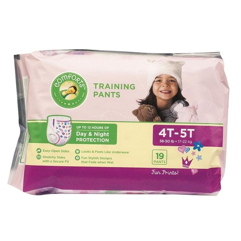 Comforts Girls Training Pants 4 T 5 T (19 ct) Instacart