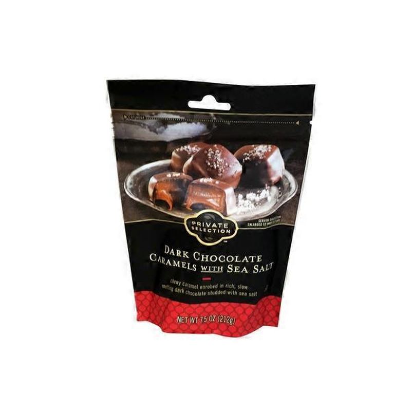 Private Selection Dark Chocolate Caramels With Sea Salt (7.5 oz) from Kroger Instacart