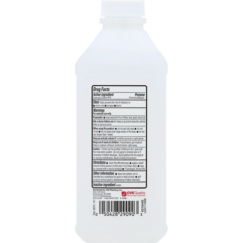 CVS Health Alcohol, 91% Isopropyl (16 oz) - Instacart