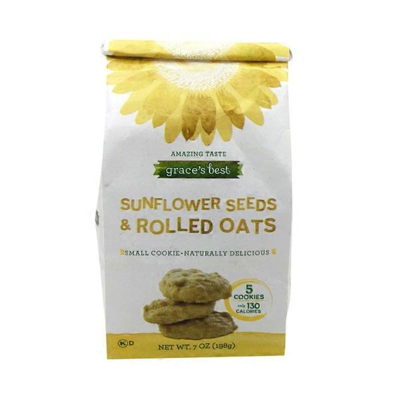 Graces Best Sunflower Seeds & Rolled Oats Cookies (7 oz) Instacart