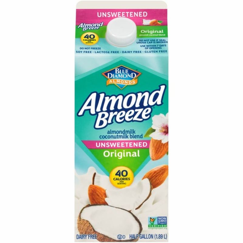 Almond Breeze Unsweetened Almond Coconut Original Almondmilk (64 fl oz ...