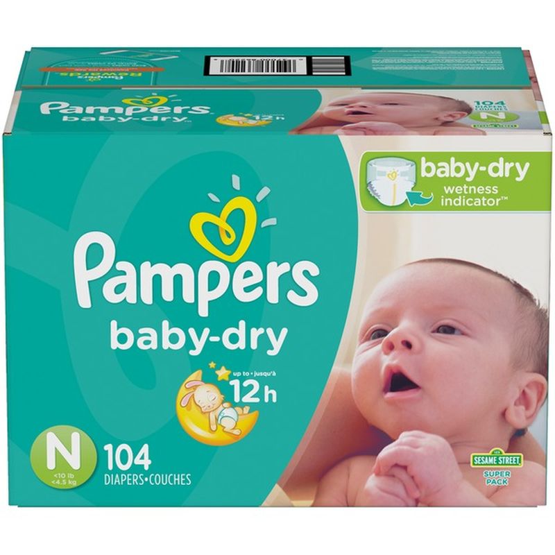 pampers baby dry newborn 104