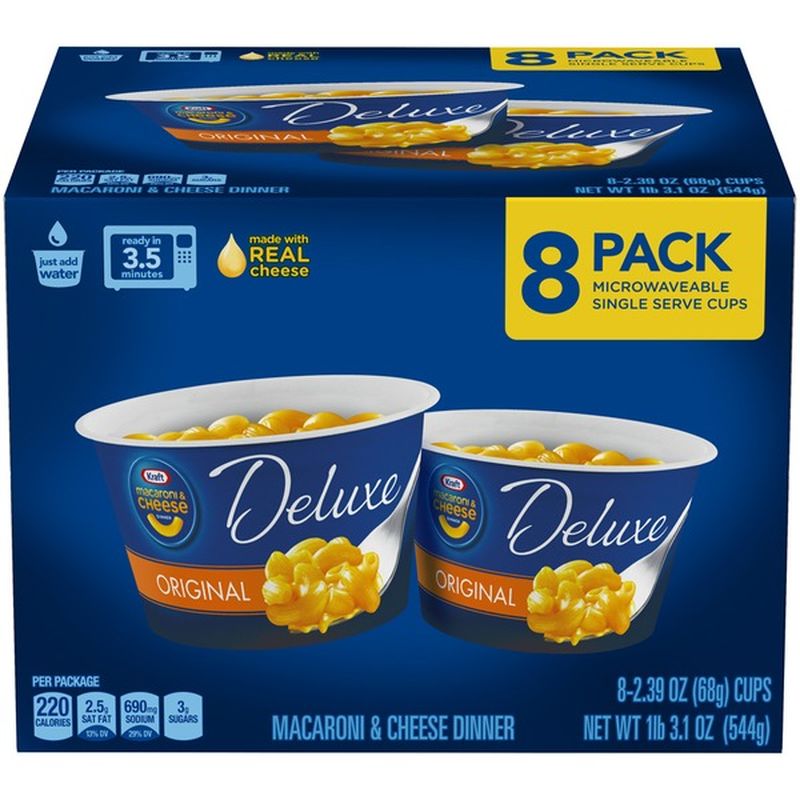 Kraft Deluxe Macaroni & Cheese Cups (2.39 oz) from Target Instacart