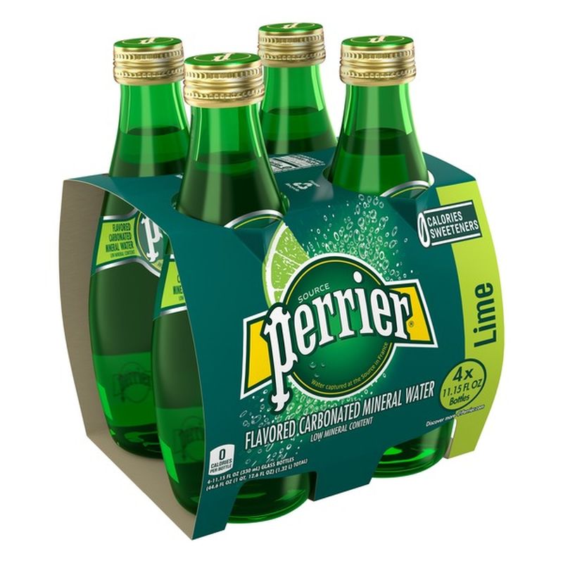 Perrier Lime Flavored Carbonated Mineral Water (11.15 fl oz) from