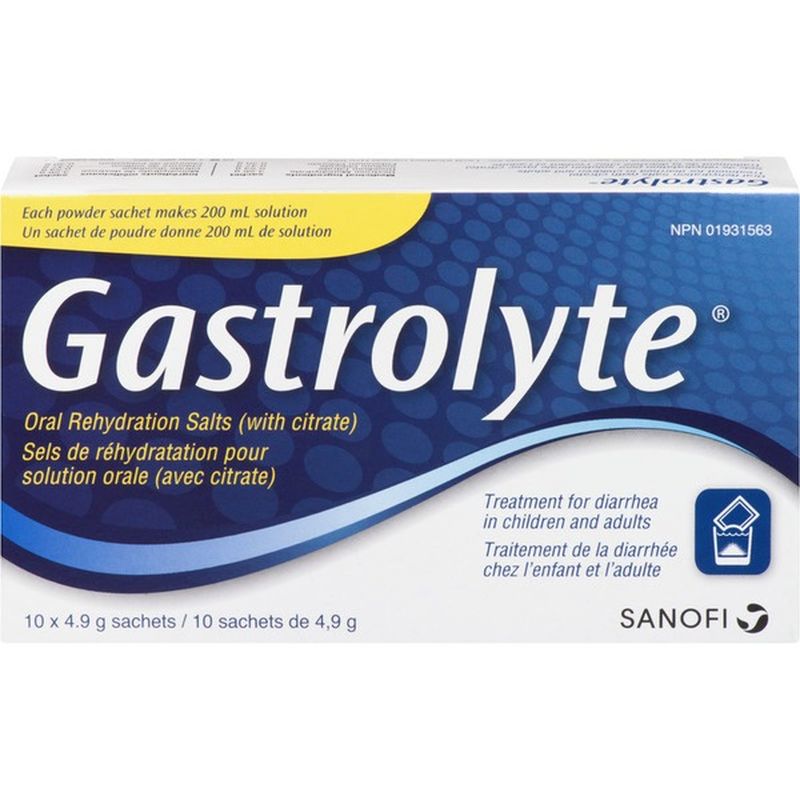 Gastrolyte Regular Oral Rehydration Sachets (10 ct) Instacart