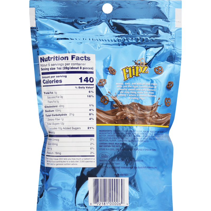 Flipz Covered Pretzels, Milk Chocolate (5 oz) Instacart