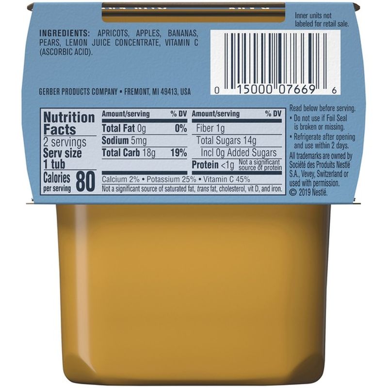 gerber apricot baby food