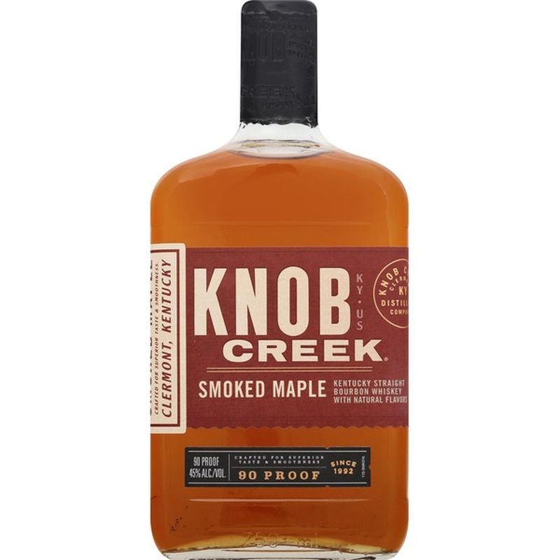 Knob Creek Whiskey, Bourbon, Kentucky Straight, Smoked Maple (750 ml