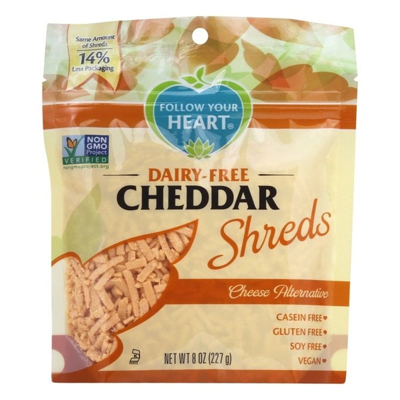 Follow Your Heart Dairy-Free Cheddar Shreds (8 Oz) - Instacart