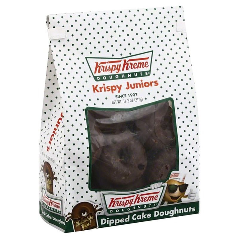 Krispy Kreme Krispy Juniors, Dipped Cake Doughnuts, Chocolate Yum, Bag (11.2 oz) Instacart