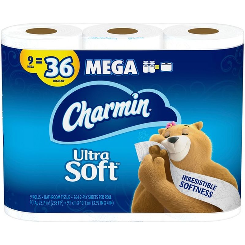 Charmin Toilet Paper Mega Rolls (9 ct) from Giant Food Instacart