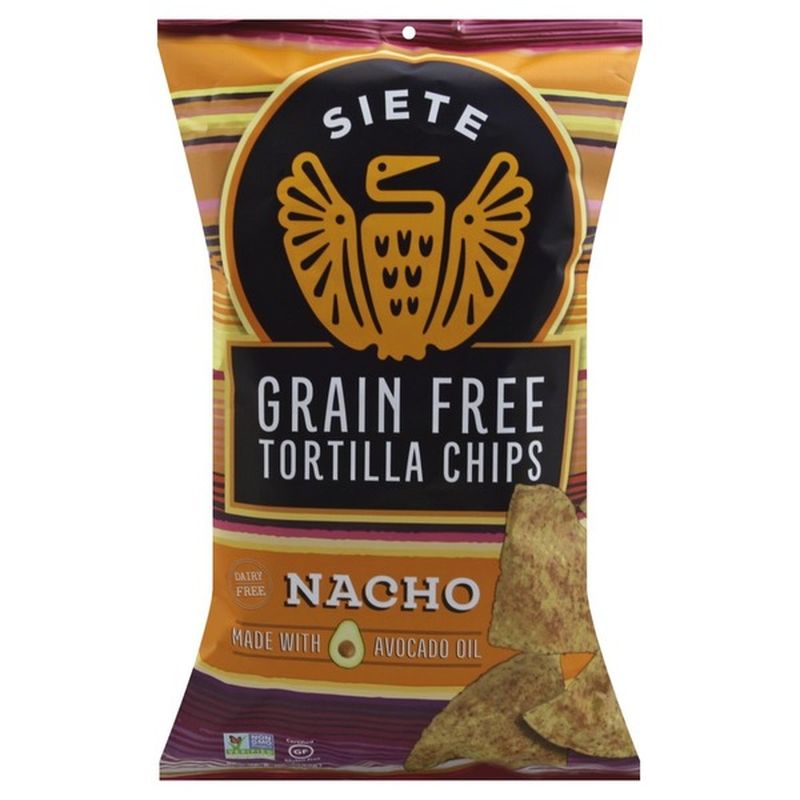 Siete Tortilla Chips, Grain Free, Nacho (5 oz) from Cub - Instacart