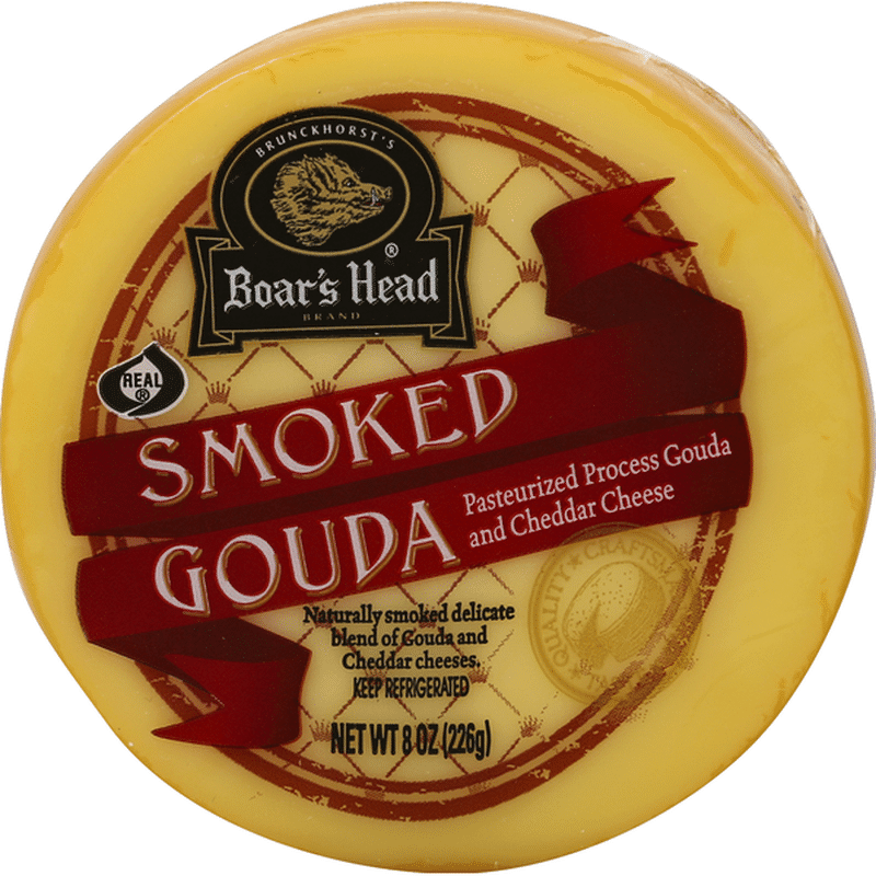 Boar's Head Cheese, Gouda, Smoked (8 oz) - Instacart