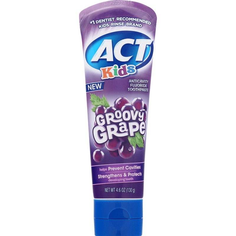 Act Toothpaste, Anticavity, Fluoride, Groovy Grape (4.6 oz) Instacart