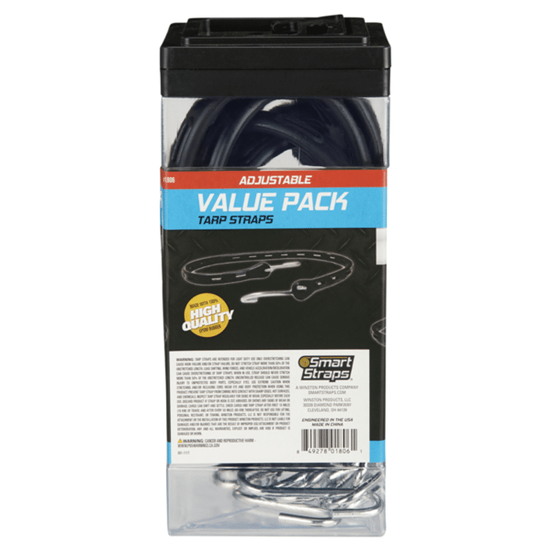 SmartStraps Value Pack Assortment Adjustable Tarp Straps