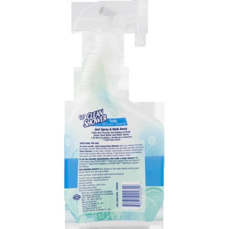 Scrub Free Daily Shower Cleaner Fresh Clean Scent 32 Fl Oz Instacart