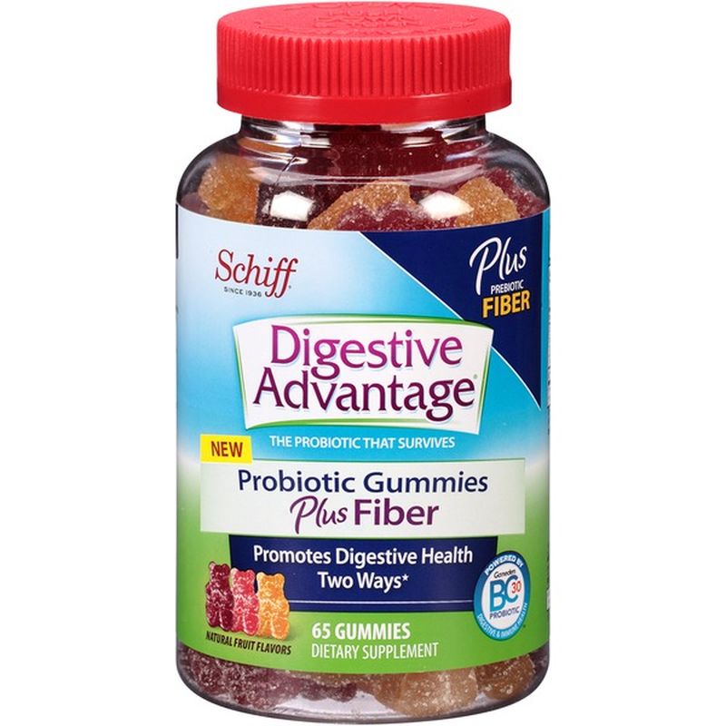 Digestive Advantage® Probiotic Plus Fiber Natural Fruit Flavor Gummies
