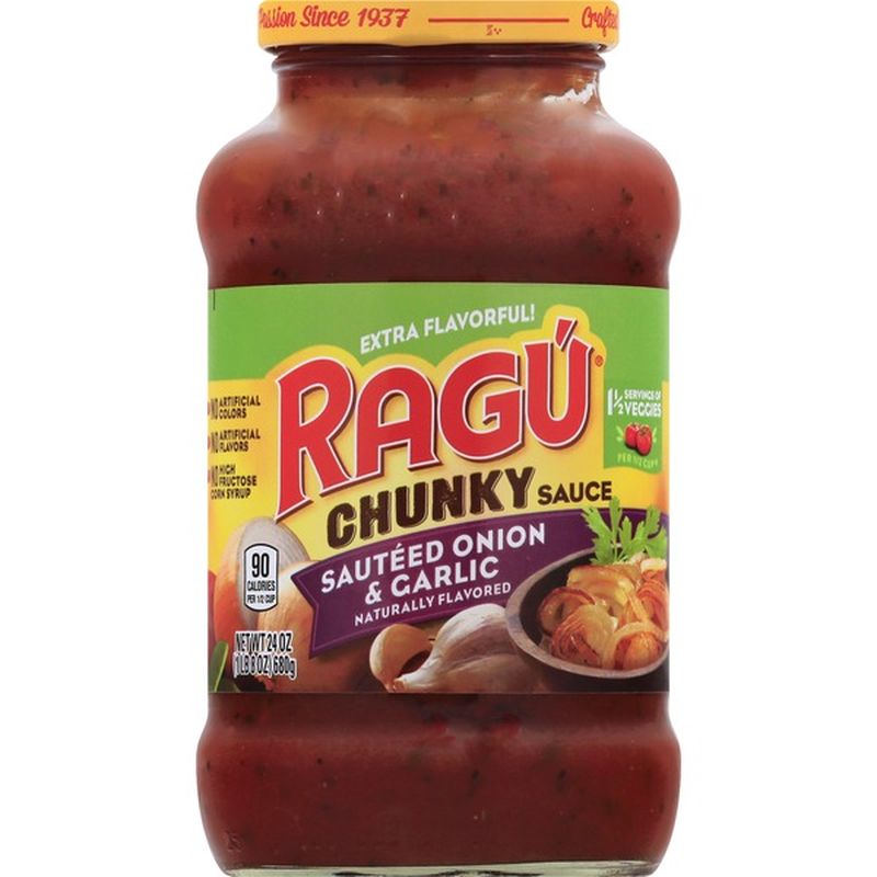 Ragu Sauce, Chunky, Sauteed Onion & Garlic (24 oz) from Safeway Instacart