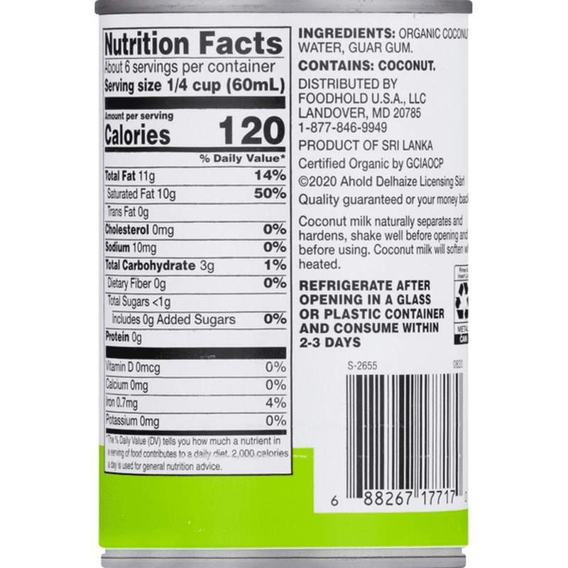 Nature's Promise Coconut Milk, Unsweetened