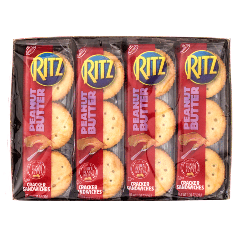 Ritz Peanut Butter Sandwich Cracker Snack Packs (8 ct) from Market