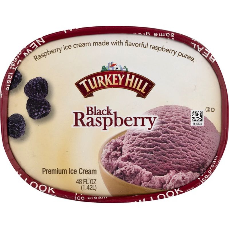 Turkey Hill Premium Ice Cream, Black Raspberry (48 oz) - Instacart