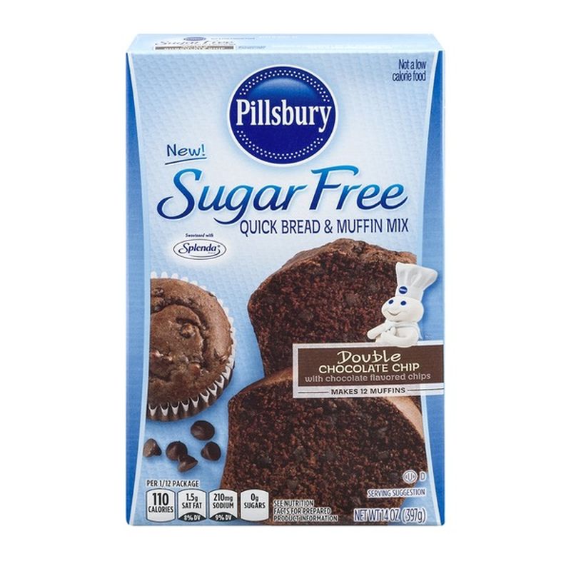 Pillsbury Sugar Free Quick Bread And Muffin Mix Double Chocolate Chip 14 Oz Instacart