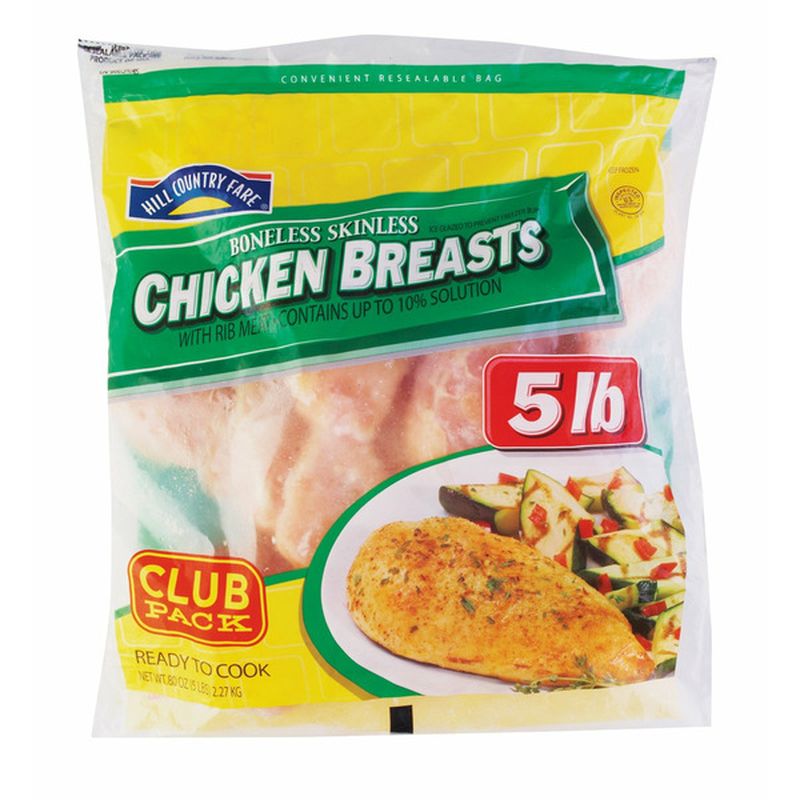 Hill Country Fare Frozen Boneless Skinless Chicken Breasts