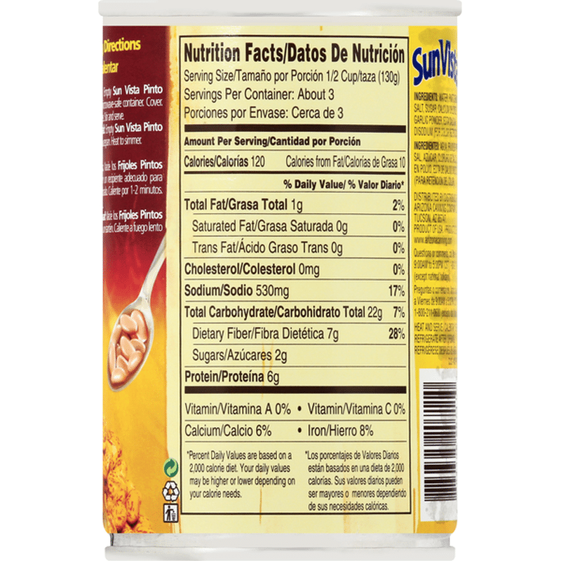 Sun Vista Pinto Beans (15 oz) from FoodsCo Instacart