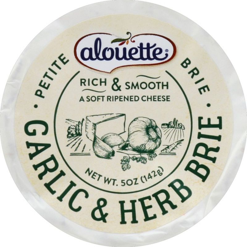 Alouette Cheese, Garlic & Herb Brie (5 oz) from Giant Food Instacart