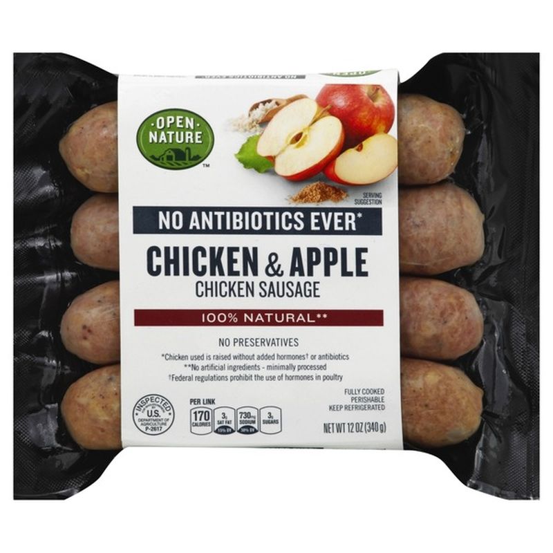 Open Nature Chicken & Apple Chicken Sausage (12 oz) from Safeway - Instacart