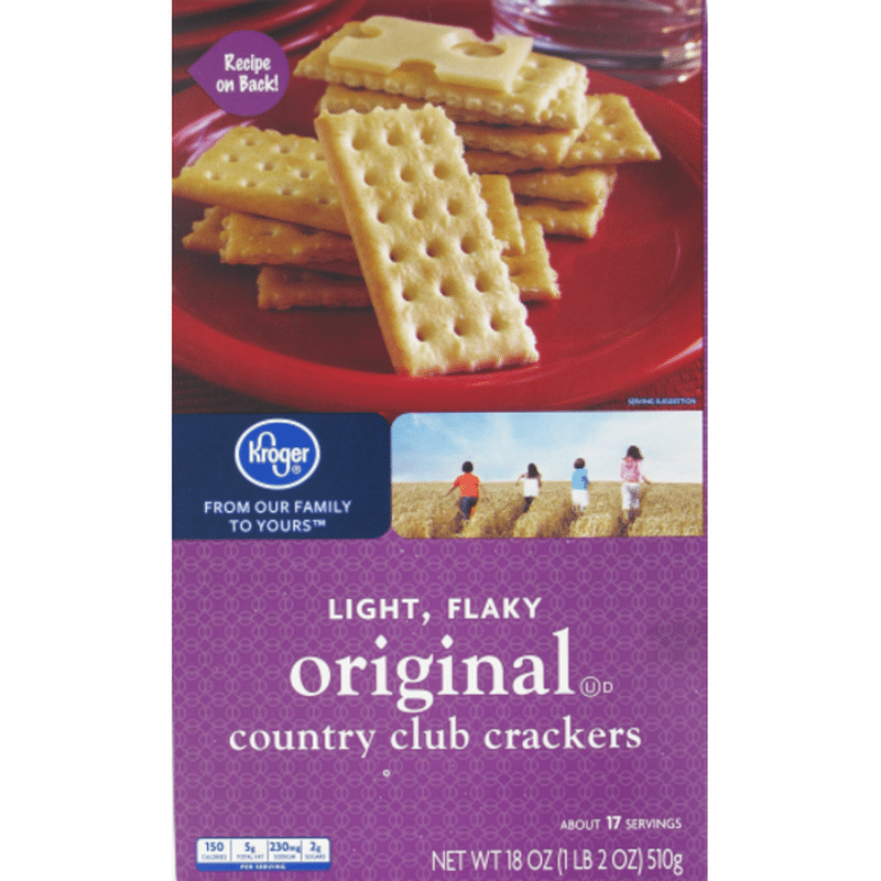 Kroger Country Club Crackers, Original (18 oz) Instacart