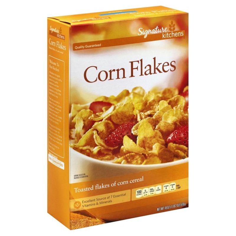 Signature Kitchens Toasted Flakes Of Corn Cereal (18 oz) Instacart