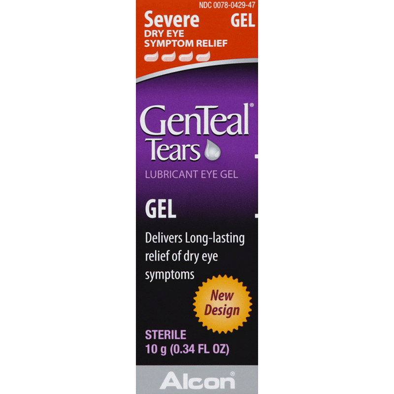 GenTeal Tears Lubricant Eye Gel Severe Dry Eye Symptom Relief (0.34 fl