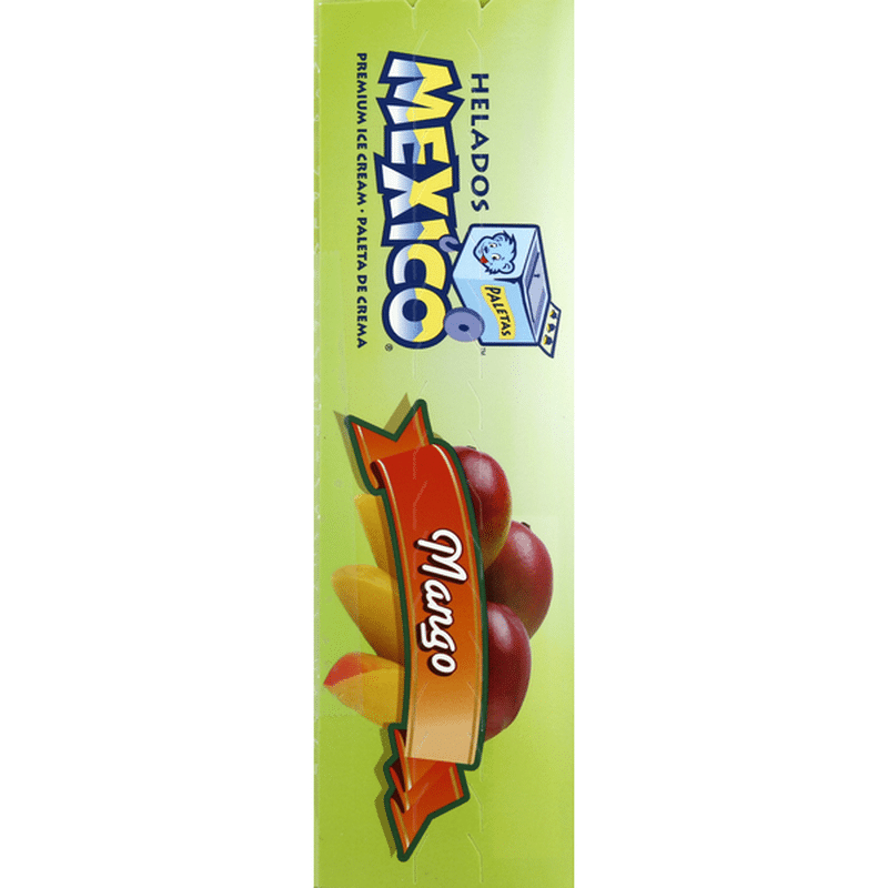 Helados Mexico Ice Cream Bar Premium Mango 6 Ct Instacart