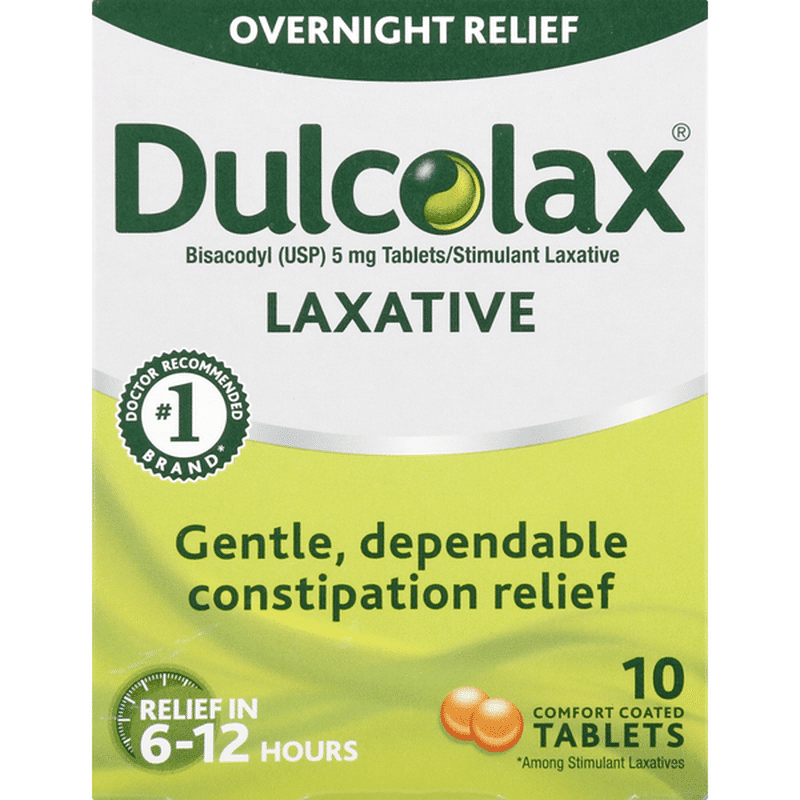 Dulcolax Laxative 5 Mg Comfort Coated Tablets 10 Ct Instacart