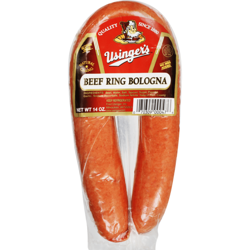 Usinger's Beef Ring Bologna (14 oz) Instacart