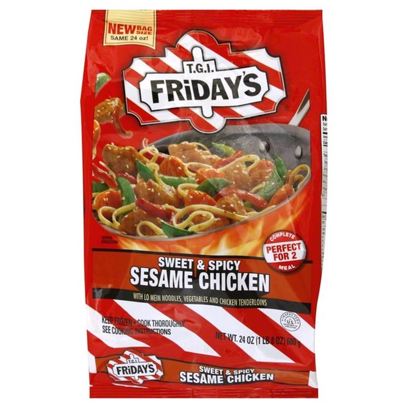 TGI Fridays Sesame Chicken, Sweet & Spicy (24 oz) Instacart
